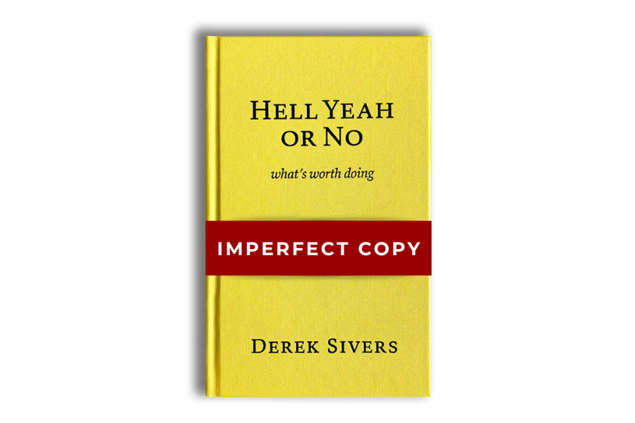 IMPERFECT COPY Hell Yeah or No Hardcover