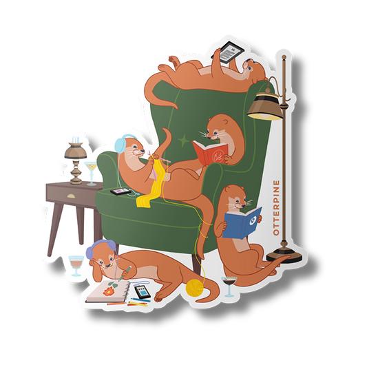 Otterpine Reading Party Sticker